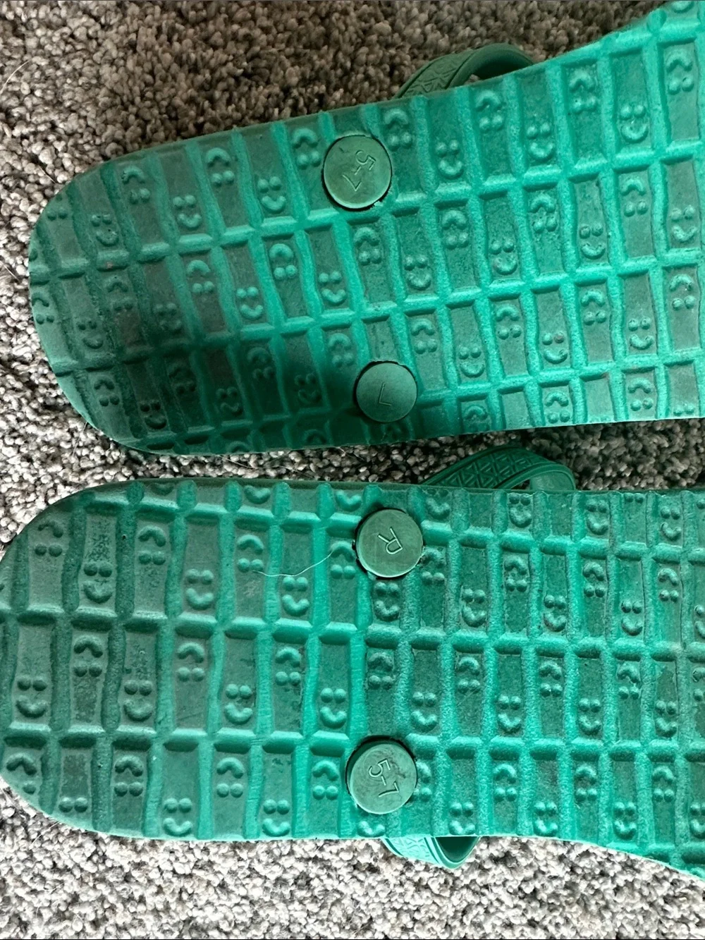 Sanuk Teal Decorative T‑Strap Sandals